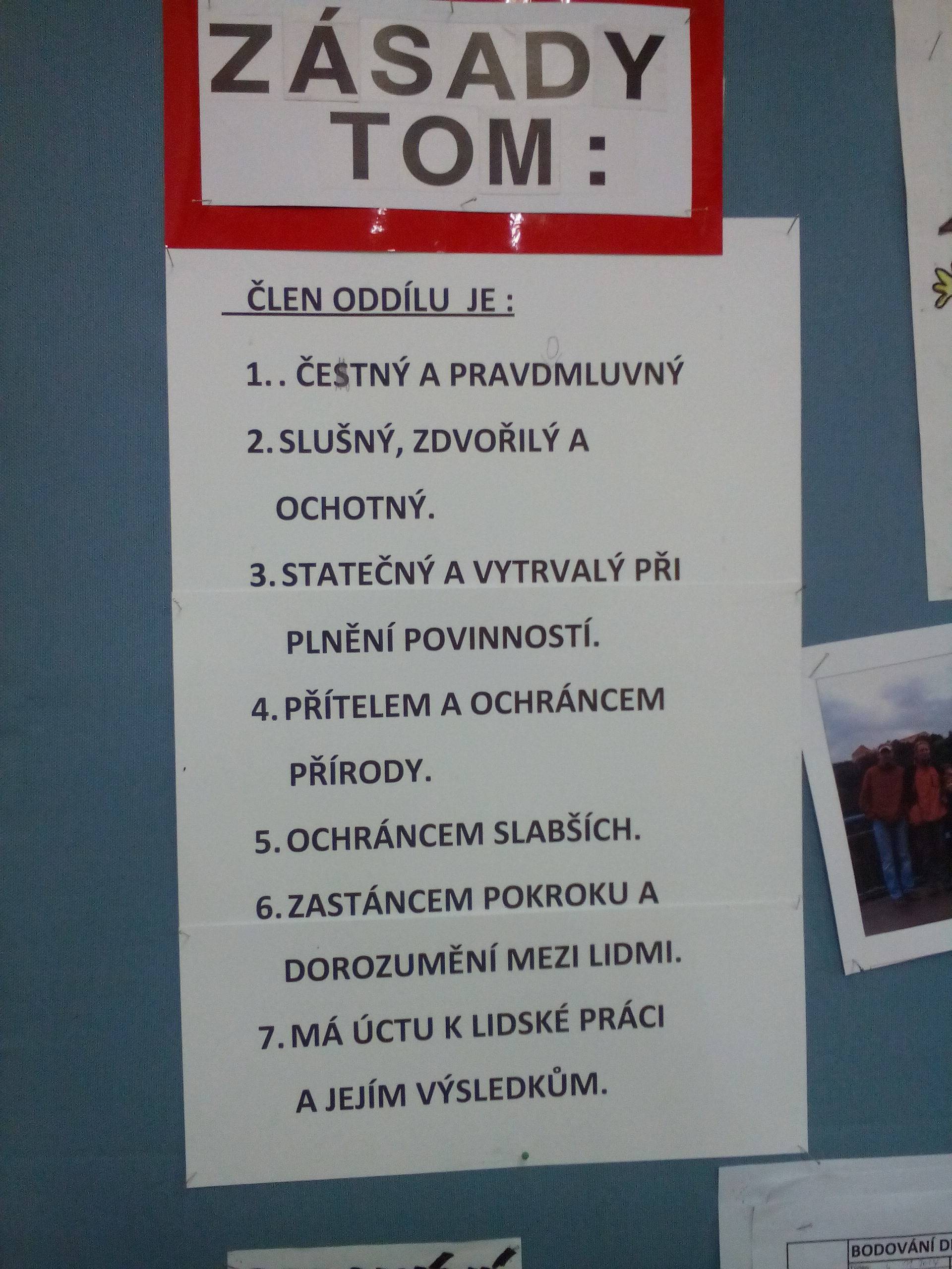Zásady členů TOM Svratka